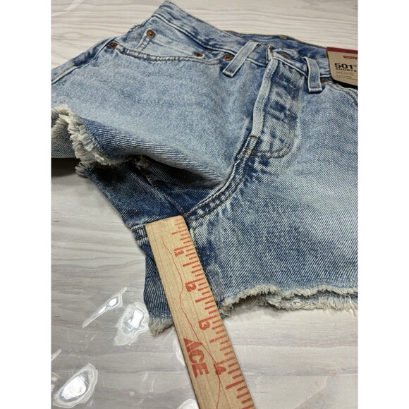 Levi's® Premium 501° HIGH RISE WOMEN'S DENIM SHORTS NWT Size 26 - Picture 8 of 11